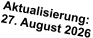 Aktualisierung:  27. August 2026