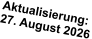 Aktualisierung:  27. August 2026